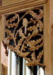 Nave organ - pipeshade detail